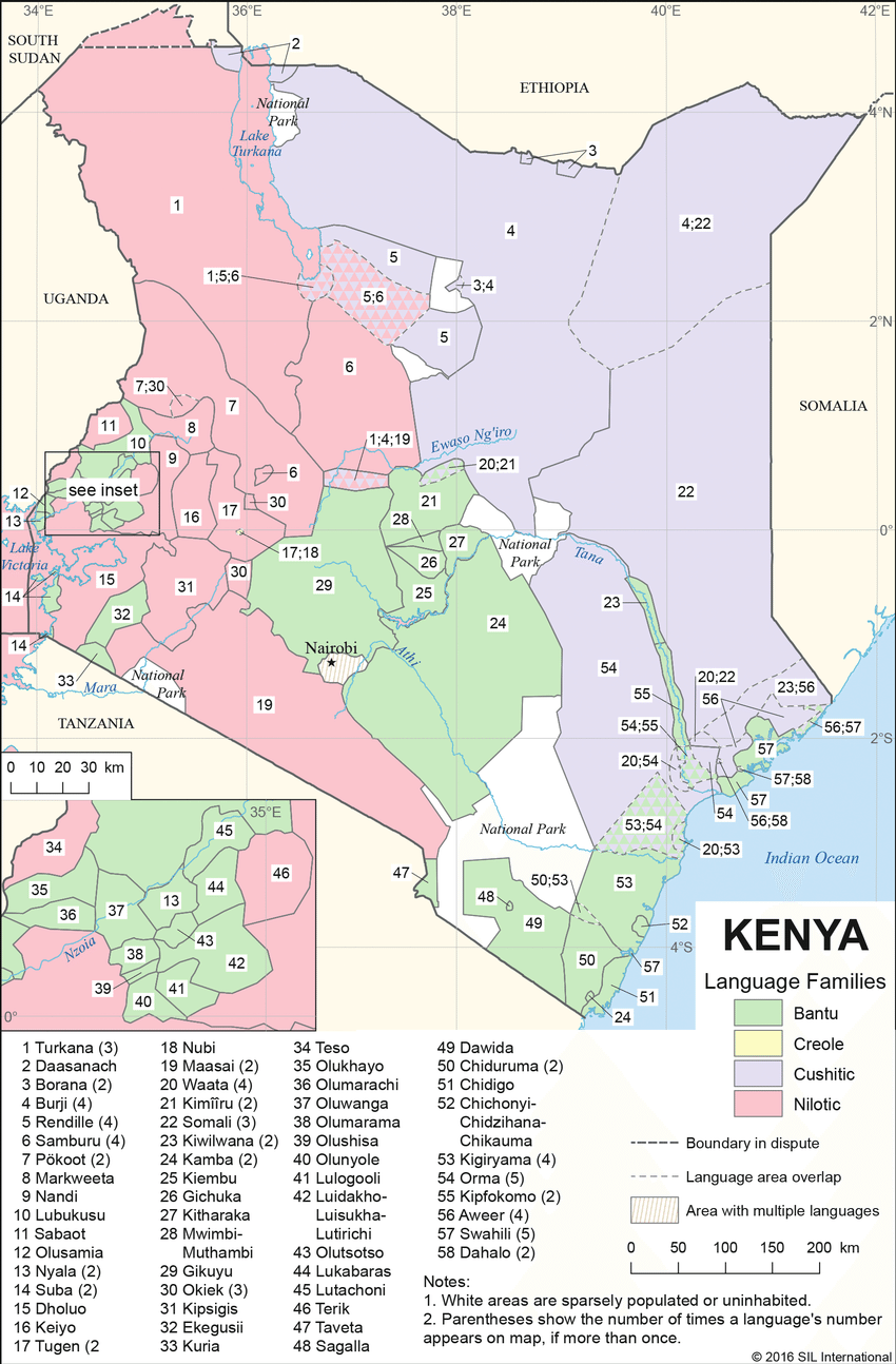 Kenyan Language Roadmap